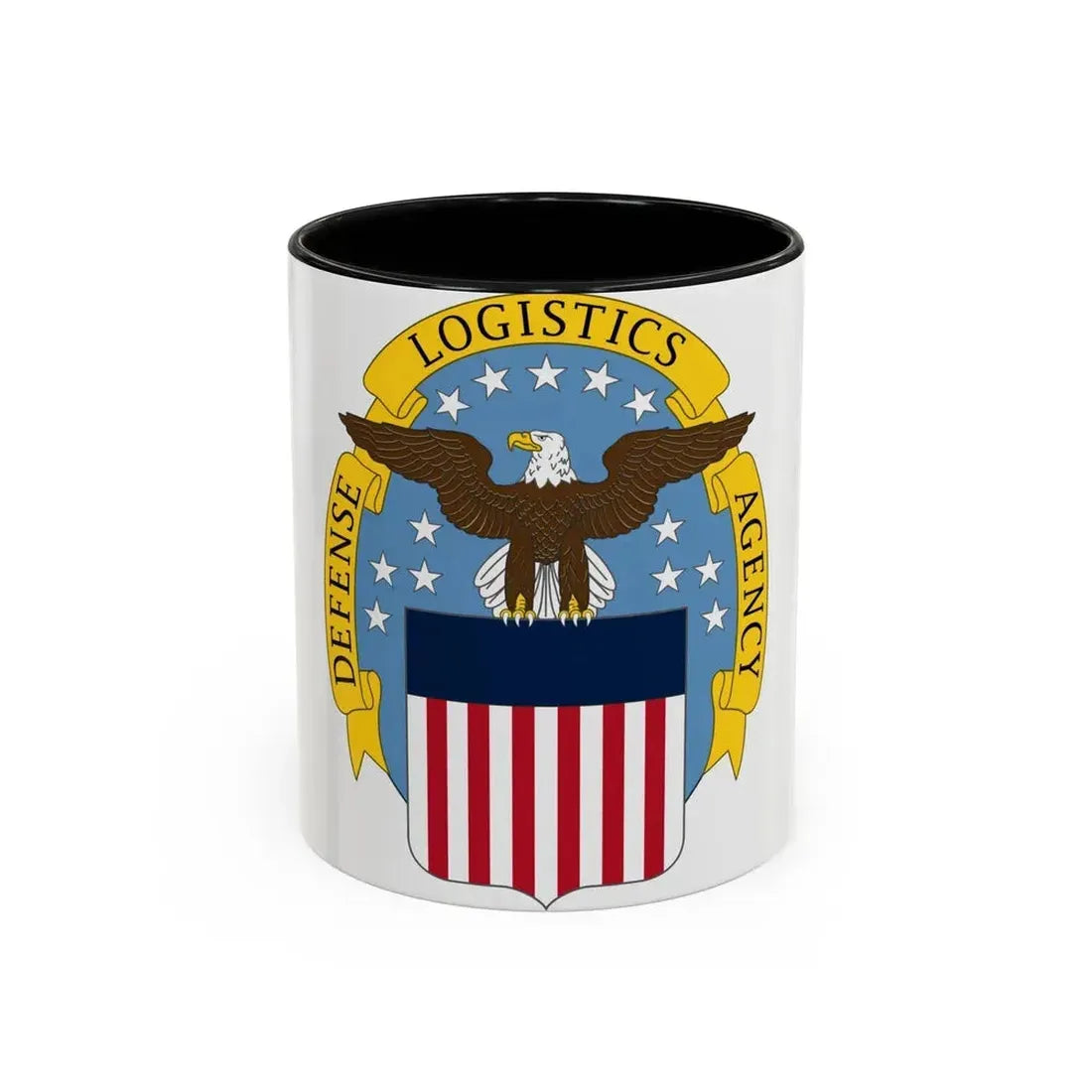 Defense Logistics Agency (U.S. Army) Accent Coffee Mug 11oz Black - Go Mug Yourself