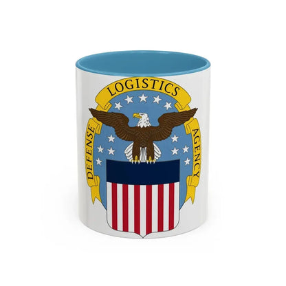 Defense Logistics Agency (U.S. Army) Accent Coffee Mug 11oz Light Blue - Go Mug Yourself