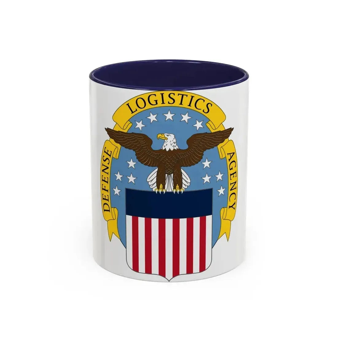 Defense Logistics Agency (U.S. Army) Accent Coffee Mug 11oz Navy - Go Mug Yourself