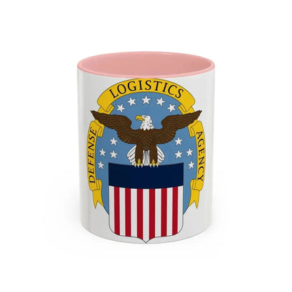 Defense Logistics Agency (U.S. Army) Accent Coffee Mug 11oz Pink - Go Mug Yourself