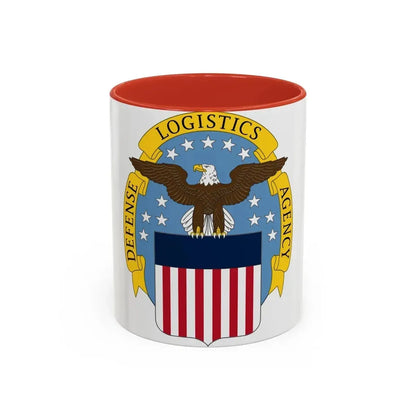Defense Logistics Agency (U.S. Army) Accent Coffee Mug 11oz Red - Go Mug Yourself