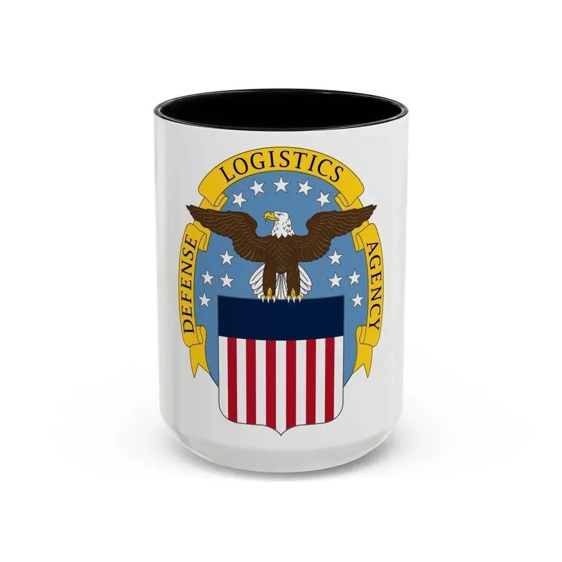 Defense Logistics Agency (U.S. Army) Accent Coffee Mug 15oz Black - Go Mug Yourself