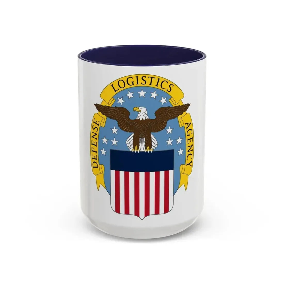 Defense Logistics Agency (U.S. Army) Accent Coffee Mug 15oz Navy - Go Mug Yourself