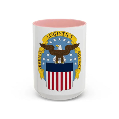 Defense Logistics Agency (U.S. Army) Accent Coffee Mug 15oz Pink - Go Mug Yourself