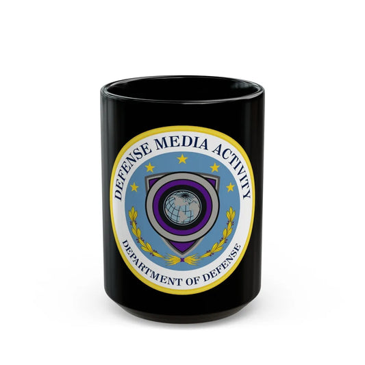 Defense Media Activity (U.S. Army) Black Coffee Mug-15oz-Go Mug Yourself