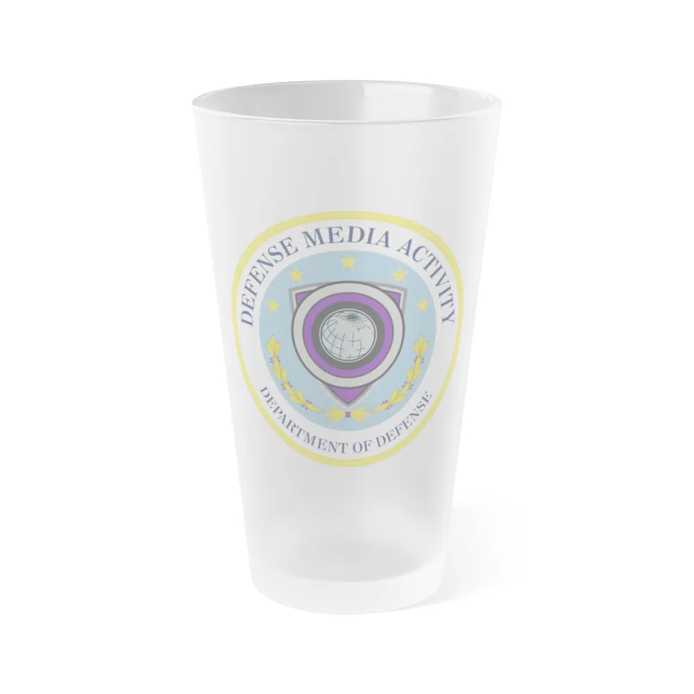 Defense Media Activity (U.S. Army) Frosted Pint Glass 16oz-Go Mug Yourself