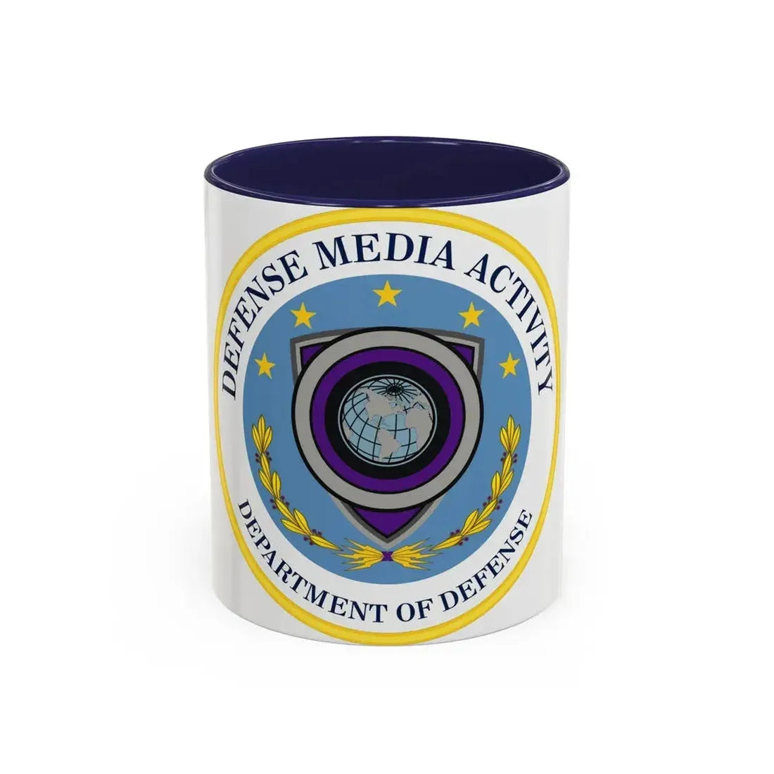 Defense Media Activity (U.S. Army) Accent Coffee Mug 11oz Navy - Go Mug Yourself