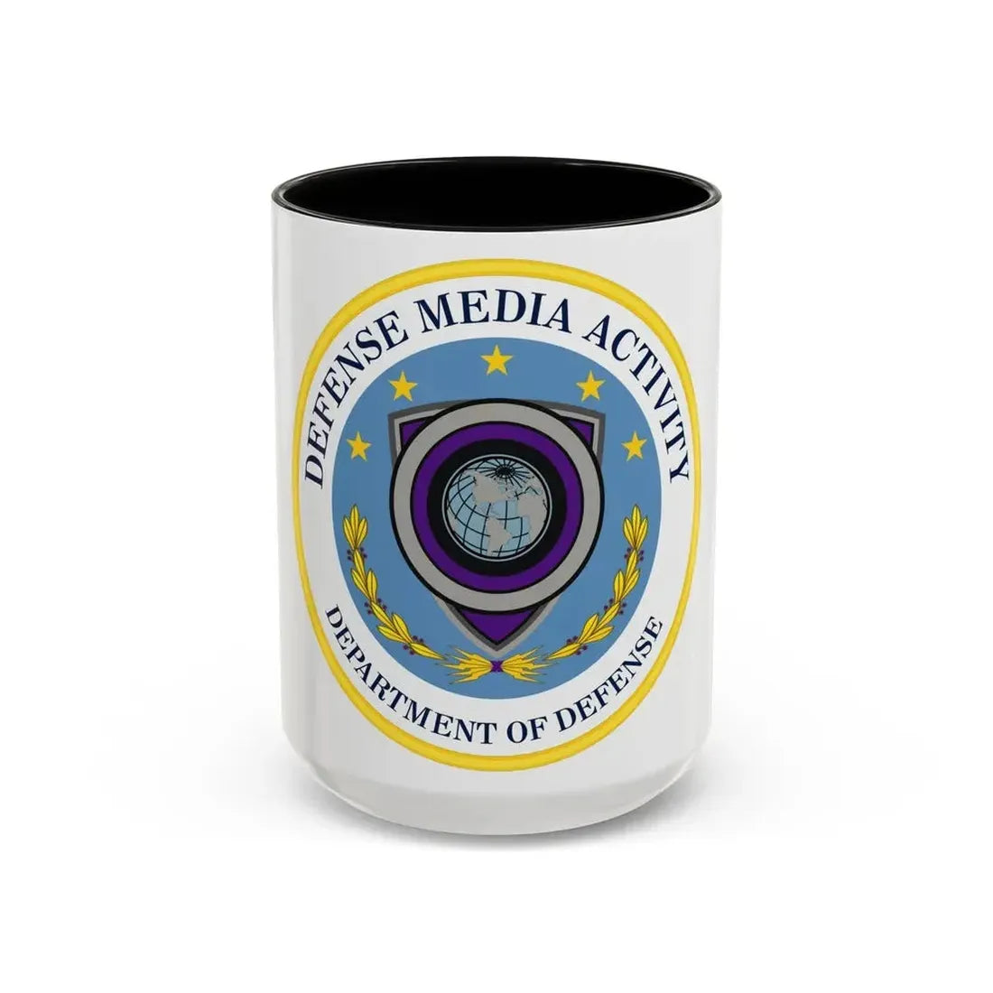 Defense Media Activity (U.S. Army) Accent Coffee Mug 15oz Black - Go Mug Yourself