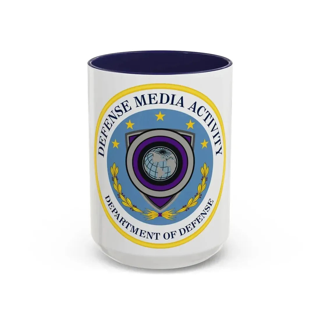Defense Media Activity (U.S. Army) Accent Coffee Mug 15oz Navy - Go Mug Yourself