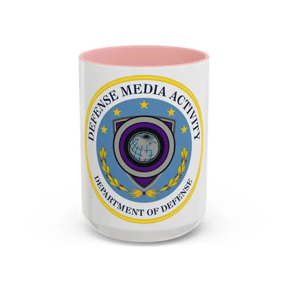 Defense Media Activity (U.S. Army) Accent Coffee Mug 15oz Pink - Go Mug Yourself