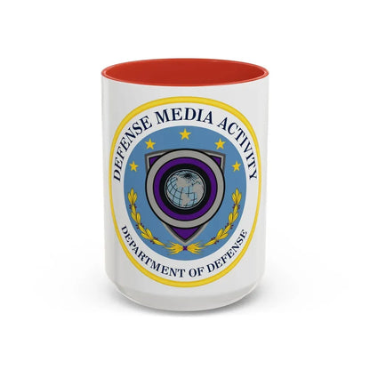 Defense Media Activity (U.S. Army) Accent Coffee Mug 15oz Red - Go Mug Yourself
