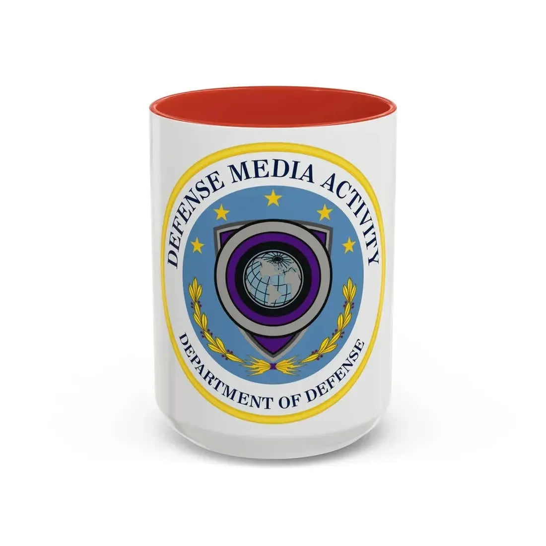 Defense Media Activity (U.S. Army) Accent Coffee Mug 15oz Red - Go Mug Yourself