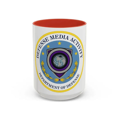 Defense Media Activity (U.S. Army) Accent Coffee Mug 15oz Red - Go Mug Yourself