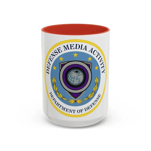 Defense Media Activity (U.S. Army) Accent Coffee Mug 15oz Red - Go Mug Yourself