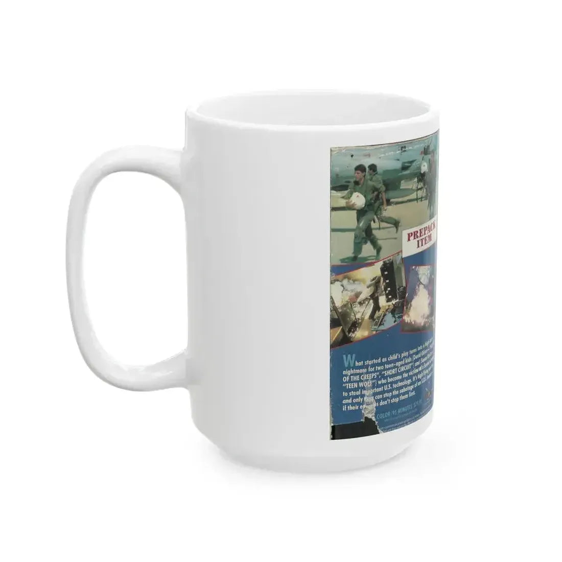 DEFENSE PLAY KODIAK FILMS (VHS COVER) - White Coffee Mug - Go Mug Yourself