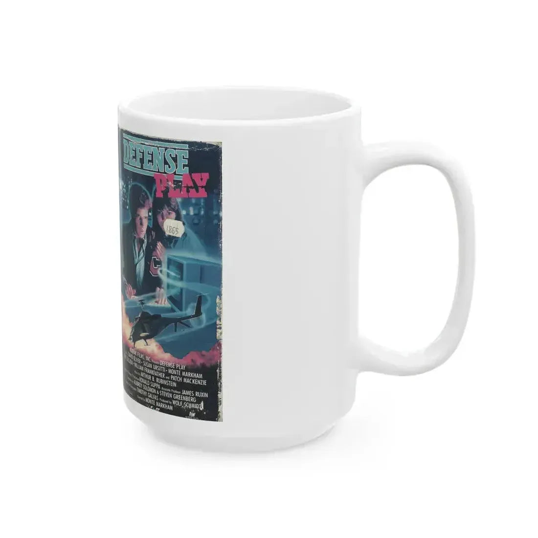 DEFENSE PLAY KODIAK FILMS (VHS COVER) - White Coffee Mug - Go Mug Yourself