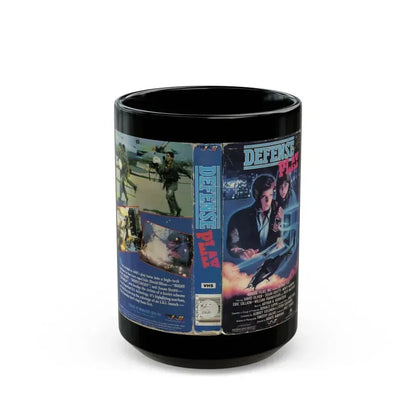 DEFENSE PLAY (VHS COVER) - Black Coffee Mug 15oz - Go Mug Yourself