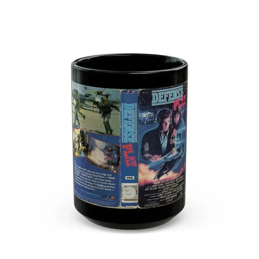 DEFENSE PLAY (VHS COVER) - Black Coffee Mug 15oz - Go Mug Yourself