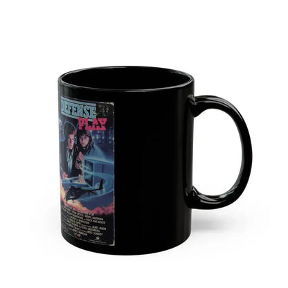 DEFENSE PLAY (VHS COVER) - Black Coffee Mug - Go Mug Yourself