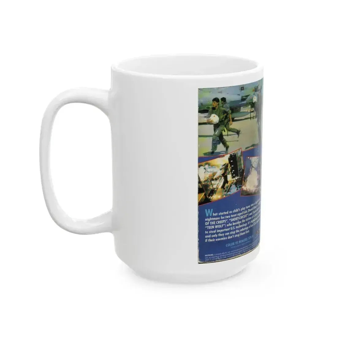 DEFENSE PLAY (VHS COVER) - White Coffee Mug - Go Mug Yourself