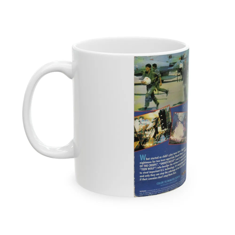 DEFENSE PLAY (VHS COVER) - White Coffee Mug-Go Mug Yourself