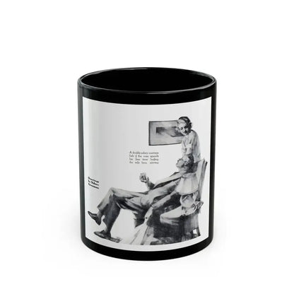 Deferred Marriage and Double Salary, Independent Woman, February 1934 - Black Coffee Mug 11oz - Go Mug Yourself