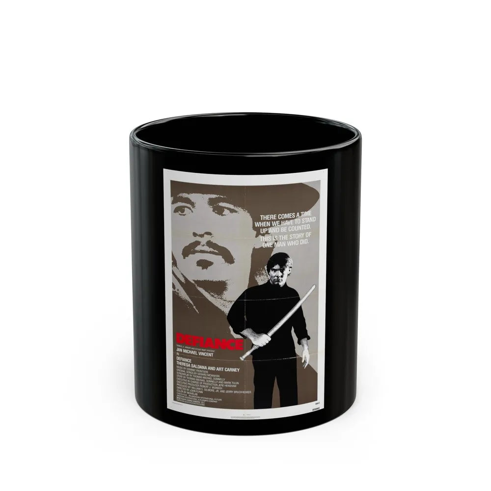 DEFIANCE 1980 Movie Poster - Black Coffee Mug-11oz-Go Mug Yourself