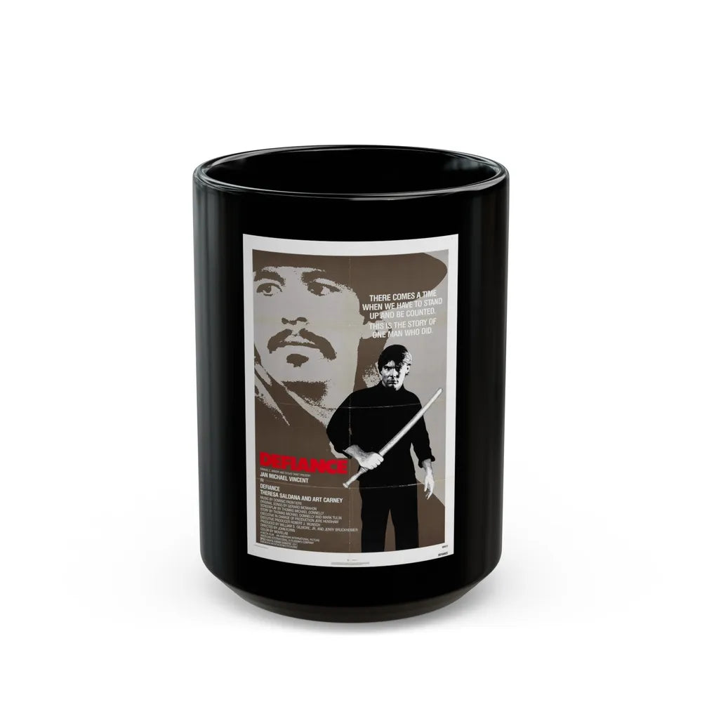 DEFIANCE 1980 Movie Poster - Black Coffee Mug-15oz-Go Mug Yourself