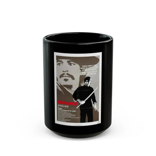 DEFIANCE 1980 Movie Poster - Black Coffee Mug 15oz - Go Mug Yourself