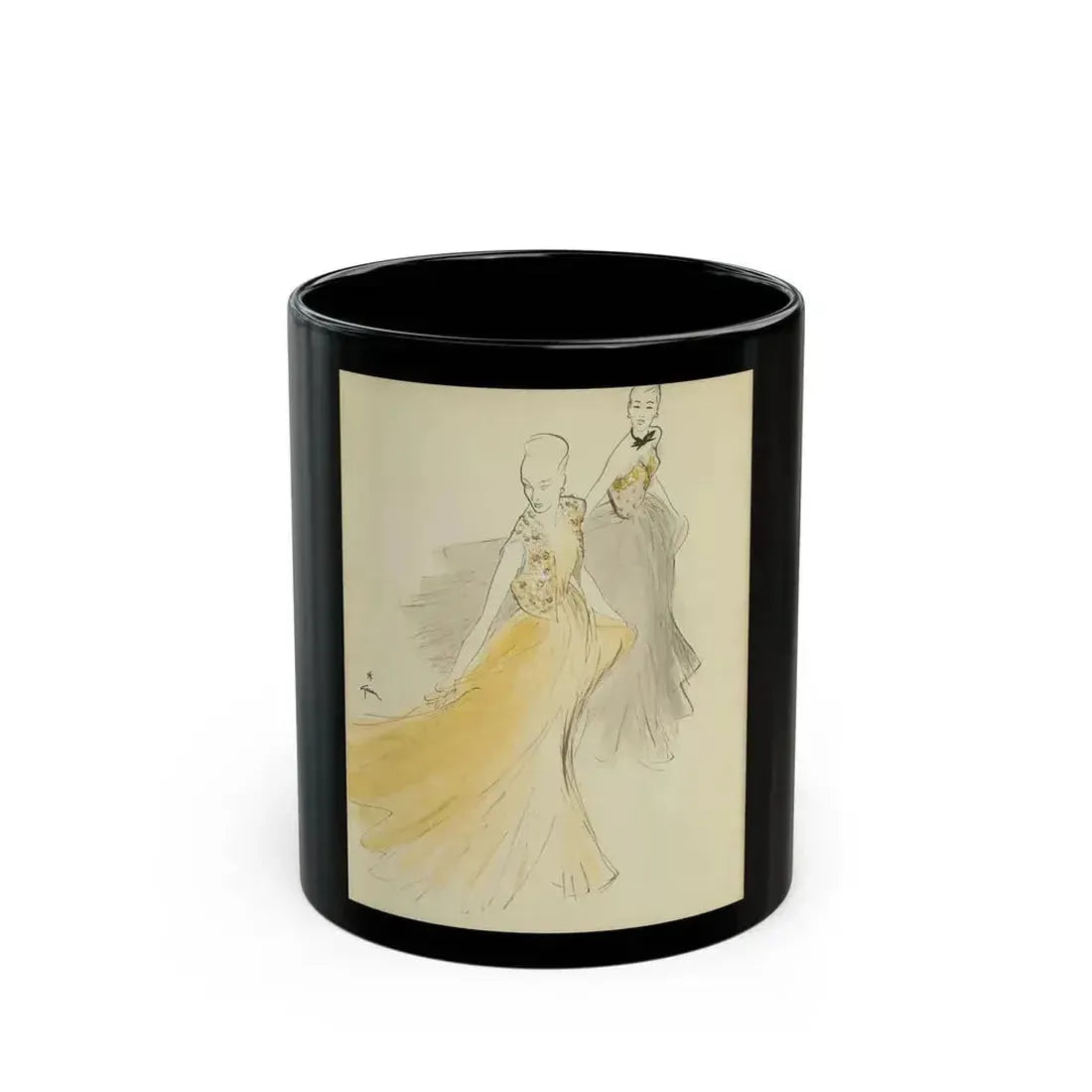 Defile de Couture, 1967 - Black Coffee Mug 11oz - Go Mug Yourself
