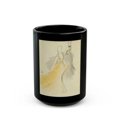 Defile de Couture, 1967 - Black Coffee Mug 15oz - Go Mug Yourself