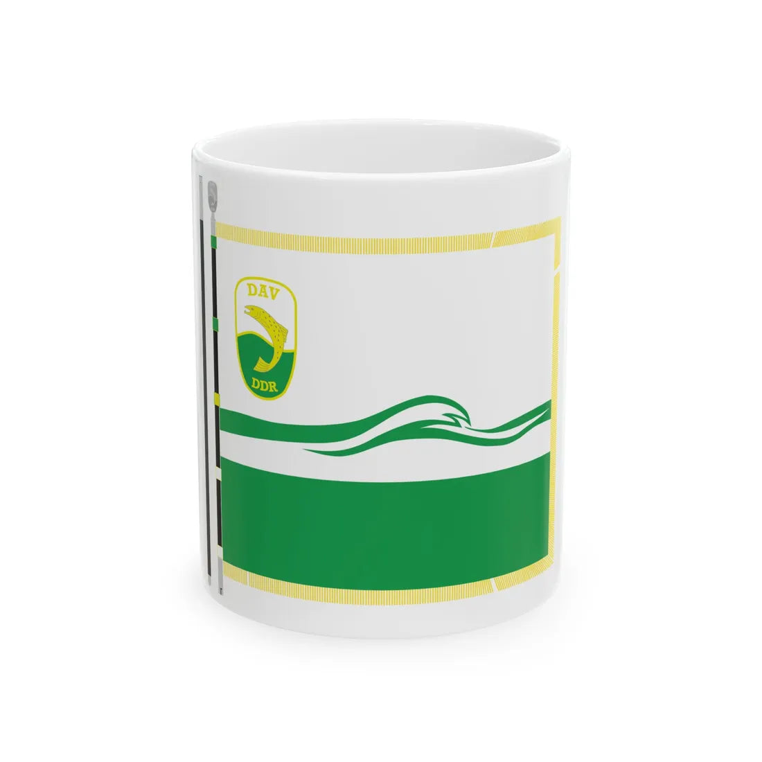 Dekofahne Deutscher Anglerverband DDR (Germany) White Coffee Mug 11oz - Go Mug Yourself
