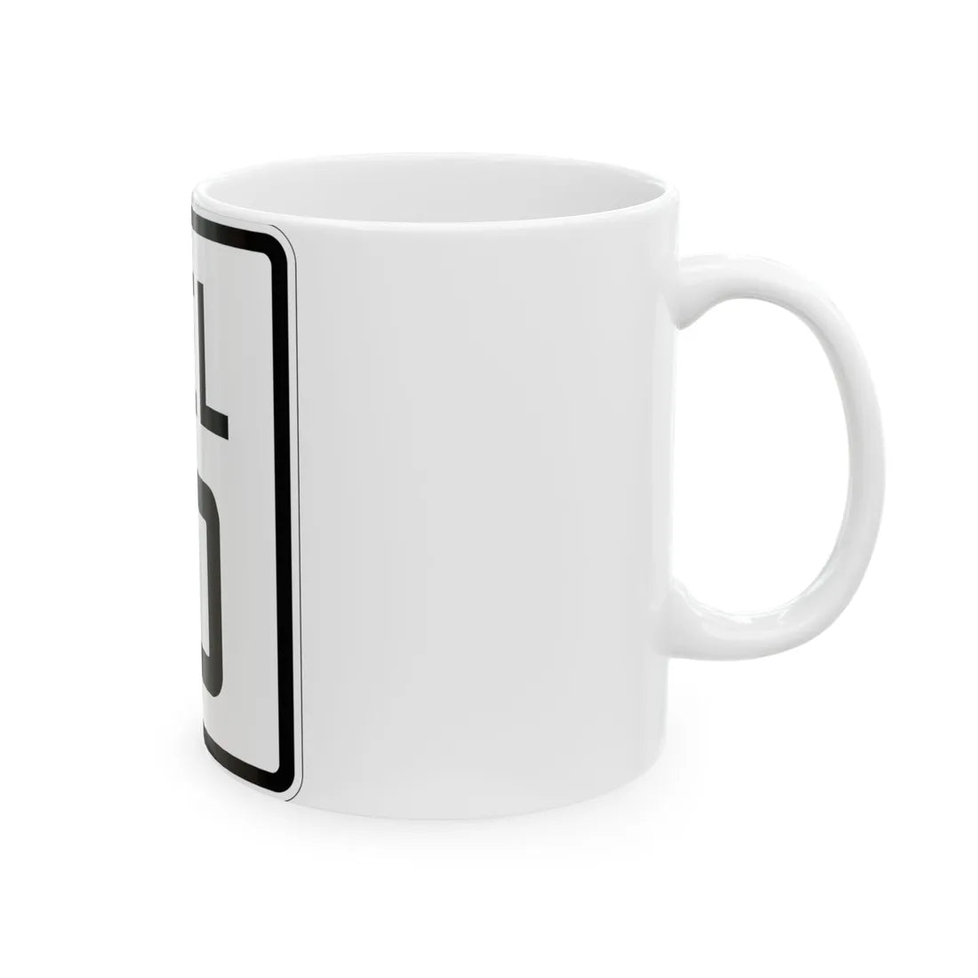 Delaware 10 1926 (Delaware) (Road Sign) White Coffee Mug - Go Mug Yourself