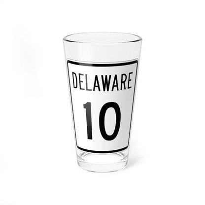 Delaware 10 1955 (Delaware) (Road Sign) Pint Glass 16oz 16oz - Go Mug Yourself