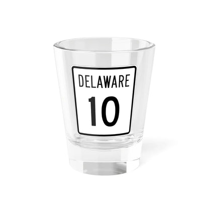 Delaware 10 1955 (Delaware) (Road Sign) Shot Glass 1.5oz 1.5oz - Go Mug Yourself