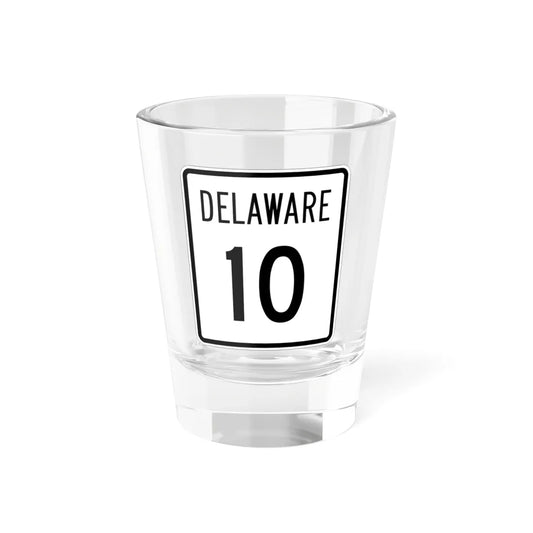 Delaware 10 1955 (Delaware) (Road Sign) Shot Glass 1.5oz 1.5oz - Go Mug Yourself