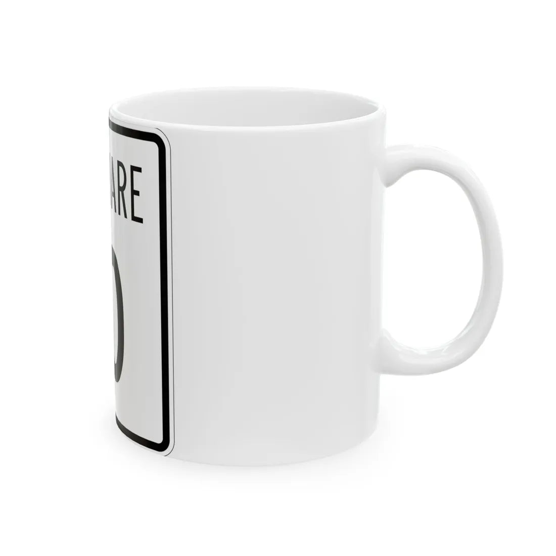 Delaware 10 1955 (Delaware) (Road Sign) White Coffee Mug - Go Mug Yourself