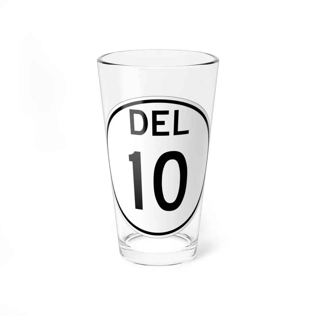 Delaware 10 1964 (Delaware) (Road Sign) Pint Glass 16oz 16oz - Go Mug Yourself
