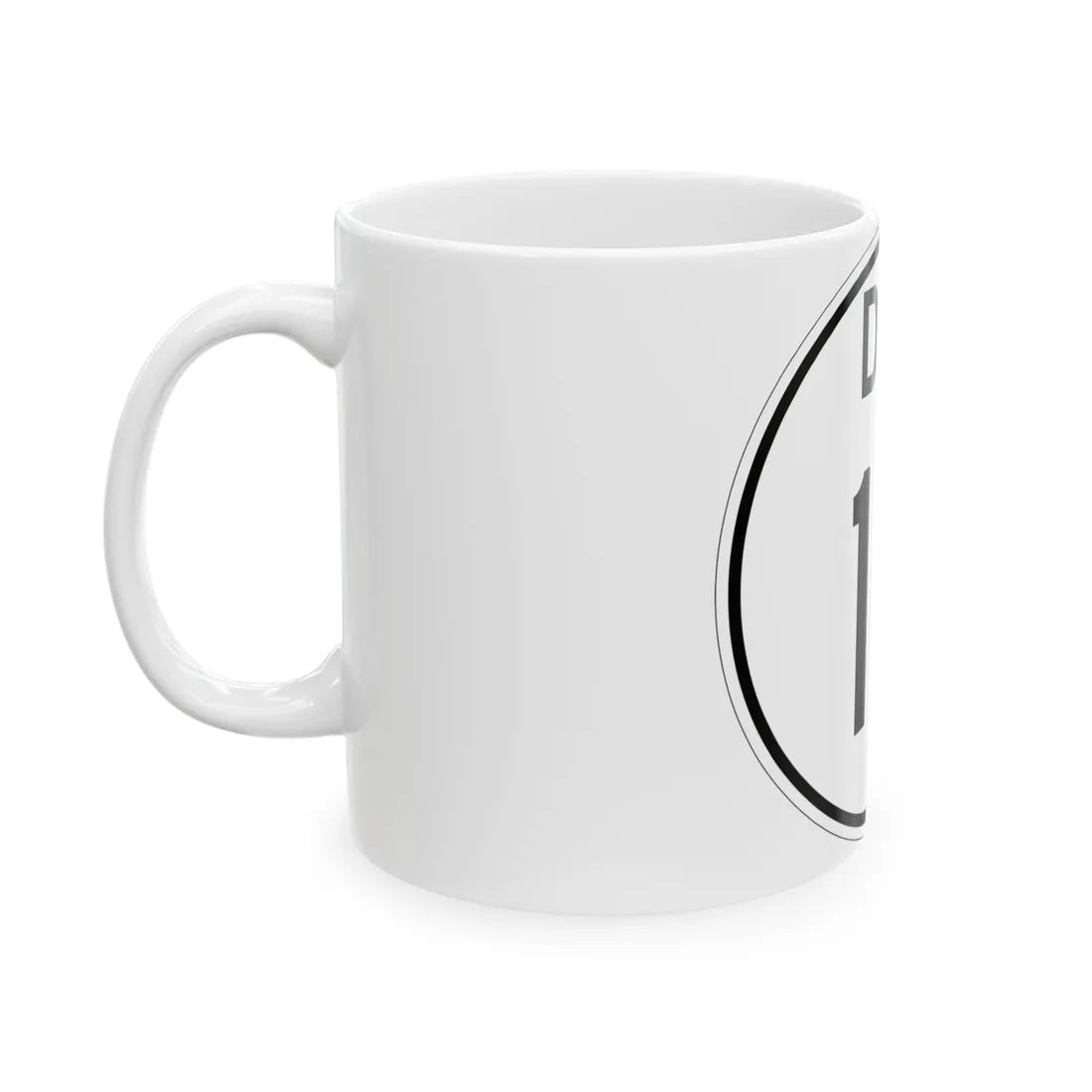 Delaware 10 1964 (Delaware) (Road Sign) White Coffee Mug - Go Mug Yourself