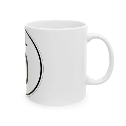 Delaware 10 1964 (Delaware) (Road Sign) White Coffee Mug - Go Mug Yourself