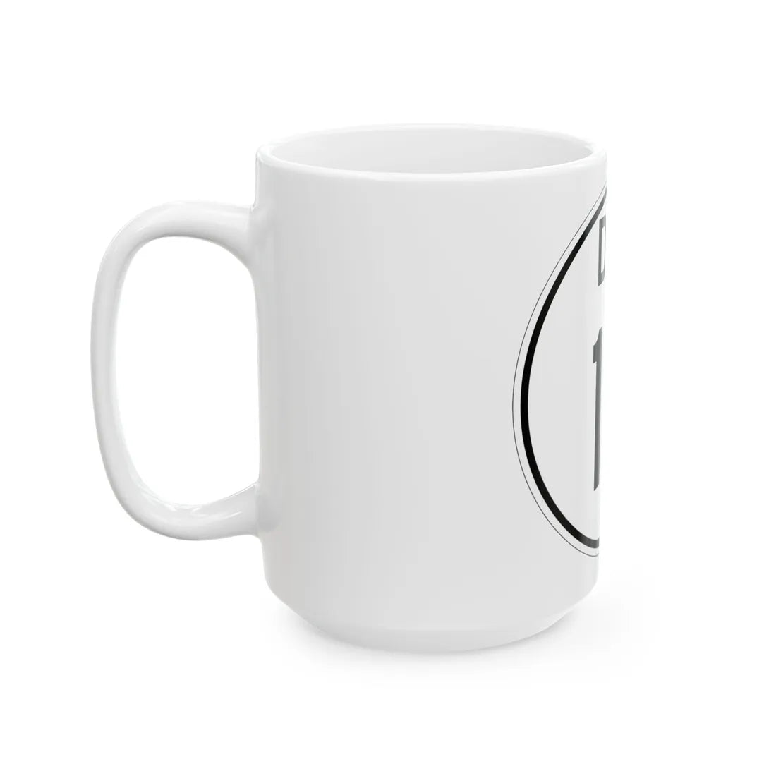 Delaware 10 1964 (Delaware) (Road Sign) White Coffee Mug - Go Mug Yourself