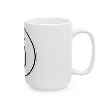 Delaware 10 1964 (Delaware) (Road Sign) White Coffee Mug - Go Mug Yourself