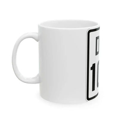 Delaware 100 1926 (Delaware) (Road Sign) White Coffee Mug - Go Mug Yourself
