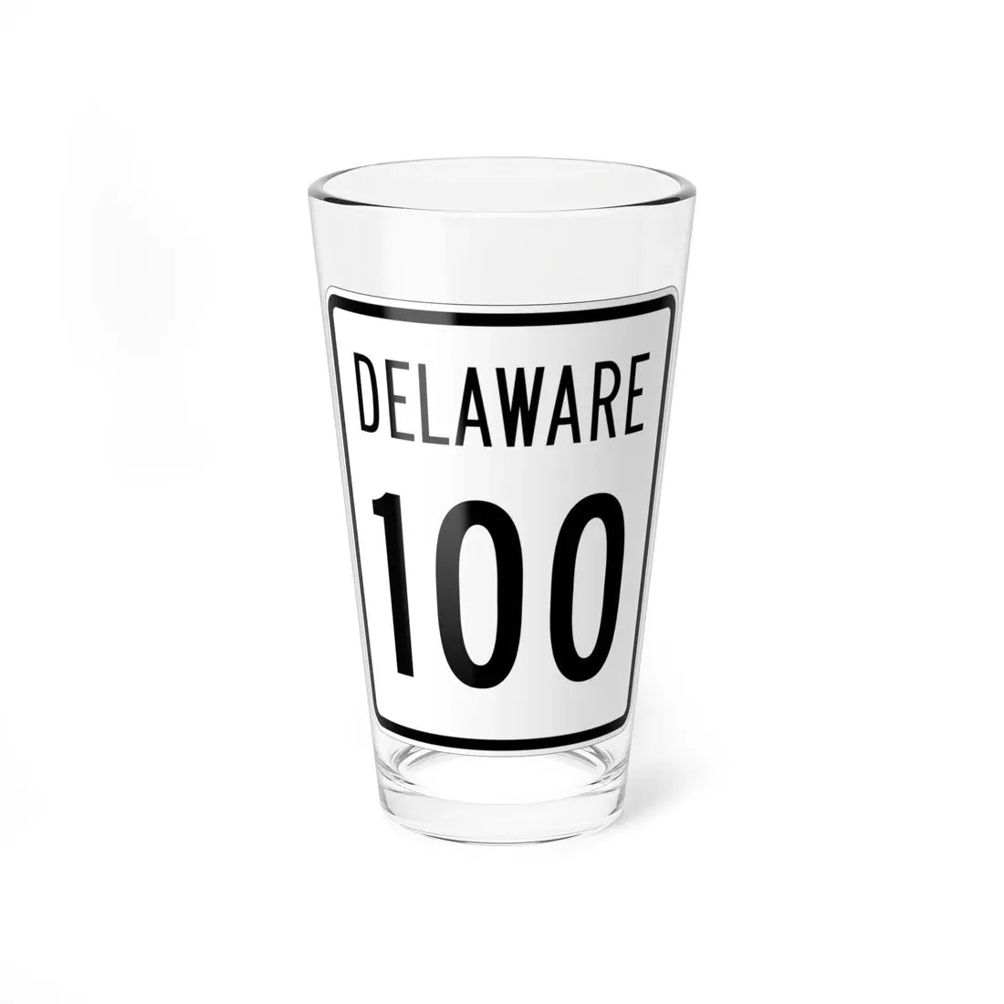 Delaware 100 1955 (Delaware) (Road Sign) Pint Glass 16oz 16oz - Go Mug Yourself