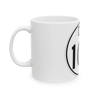 Delaware 100 1964 (Delaware) (Road Sign) White Coffee Mug - Go Mug Yourself
