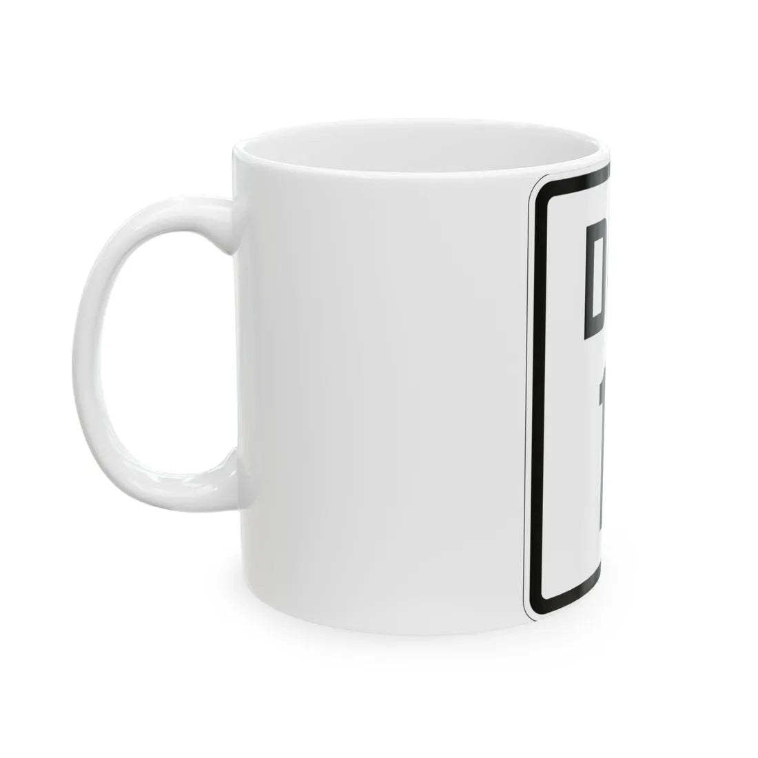 Delaware 11 1926 (Delaware) (Road Sign) White Coffee Mug - Go Mug Yourself
