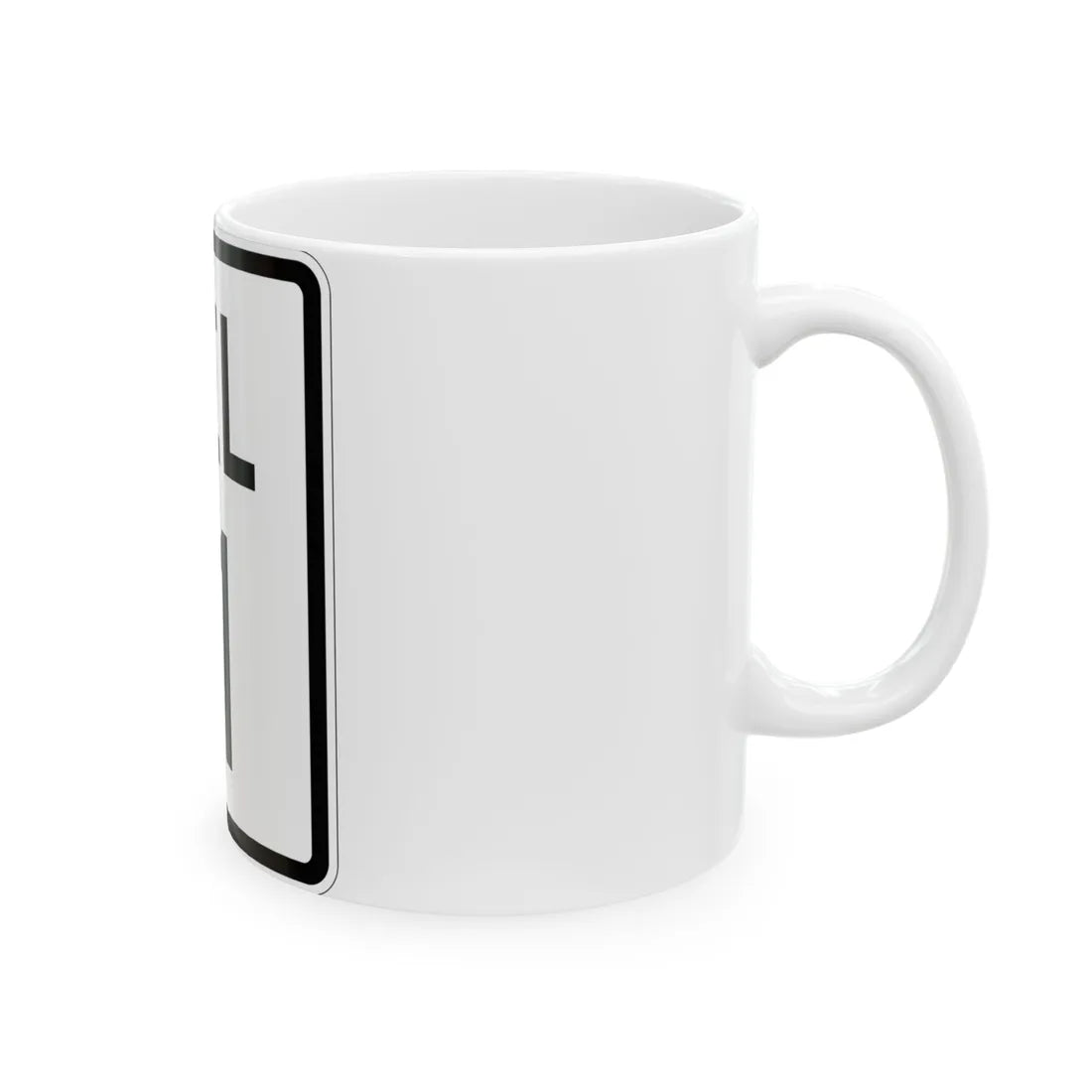 Delaware 11 1926 (Delaware) (Road Sign) White Coffee Mug - Go Mug Yourself
