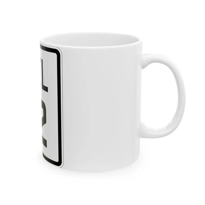 Delaware 12 1926 (Delaware) (Road Sign) White Coffee Mug - Go Mug Yourself