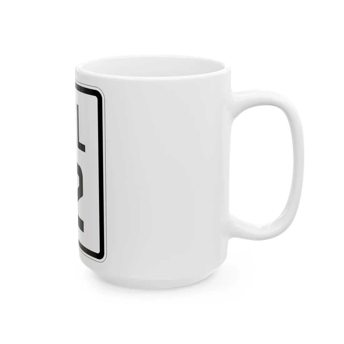 Delaware 12 1926 (Delaware) (Road Sign) White Coffee Mug - Go Mug Yourself