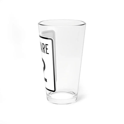 Delaware 12 1955 (Delaware) (Road Sign) Pint Glass 16oz - Go Mug Yourself